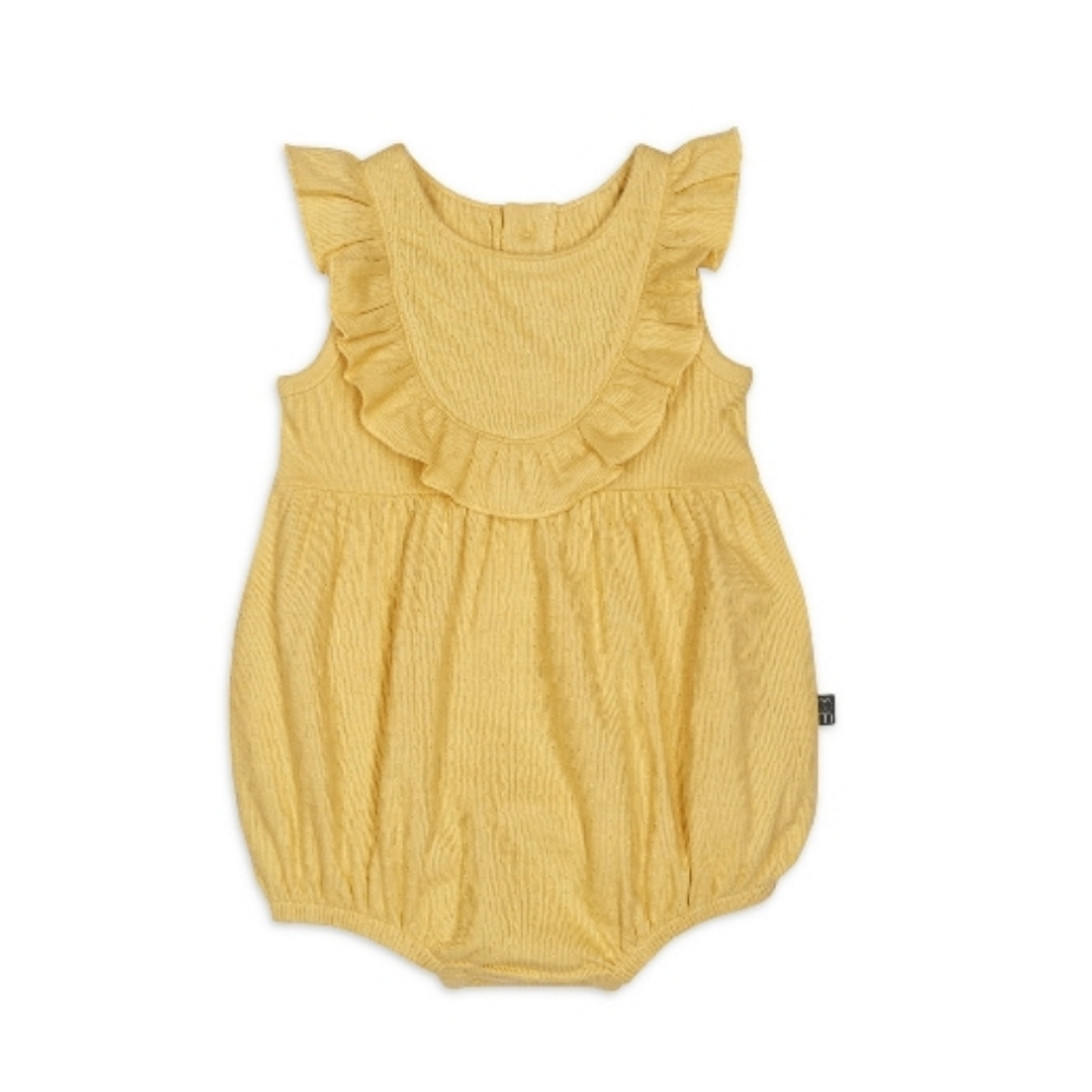 Modern Moments Bubble  Romper Yellow Sz 12M